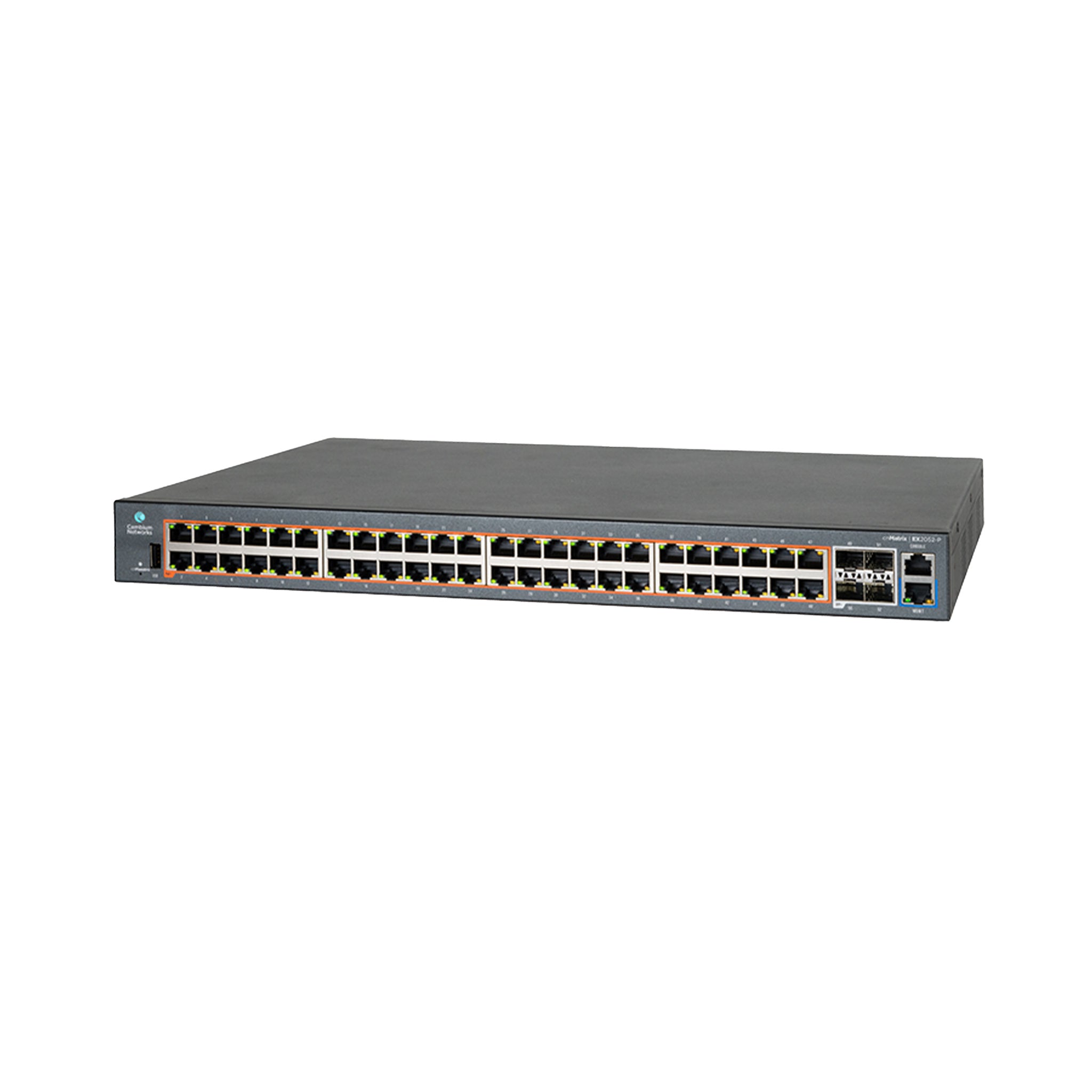 Cambium Networks cnMatrix Intelligent Ethernet Switch EX2052-P, 48 x 1G and 4 SFP+ fiber ports