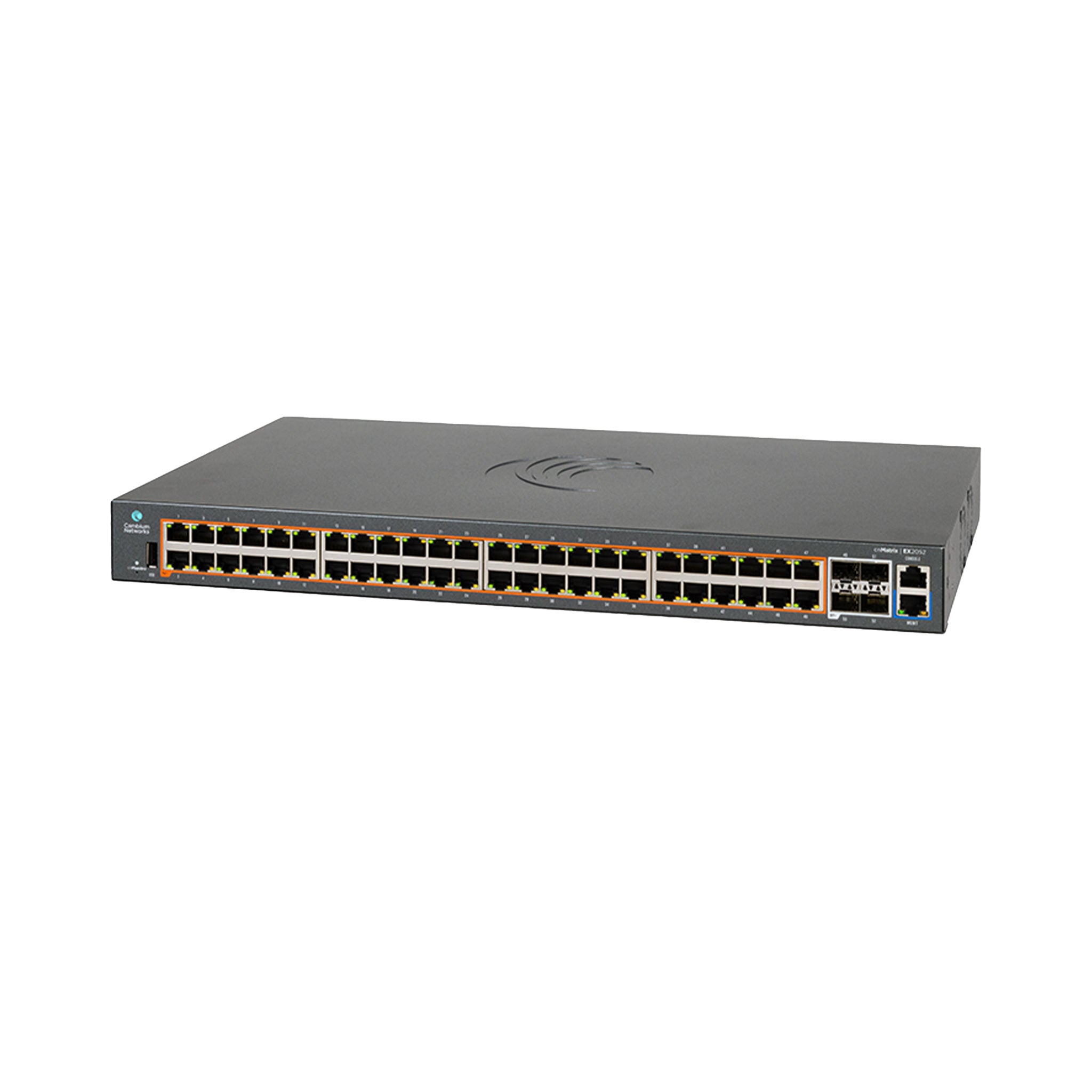 Cambium Networks cnMatrix Intelligent Ethernet Switch EX2052, 48 x 1G and 4 SFP+ fiber ports