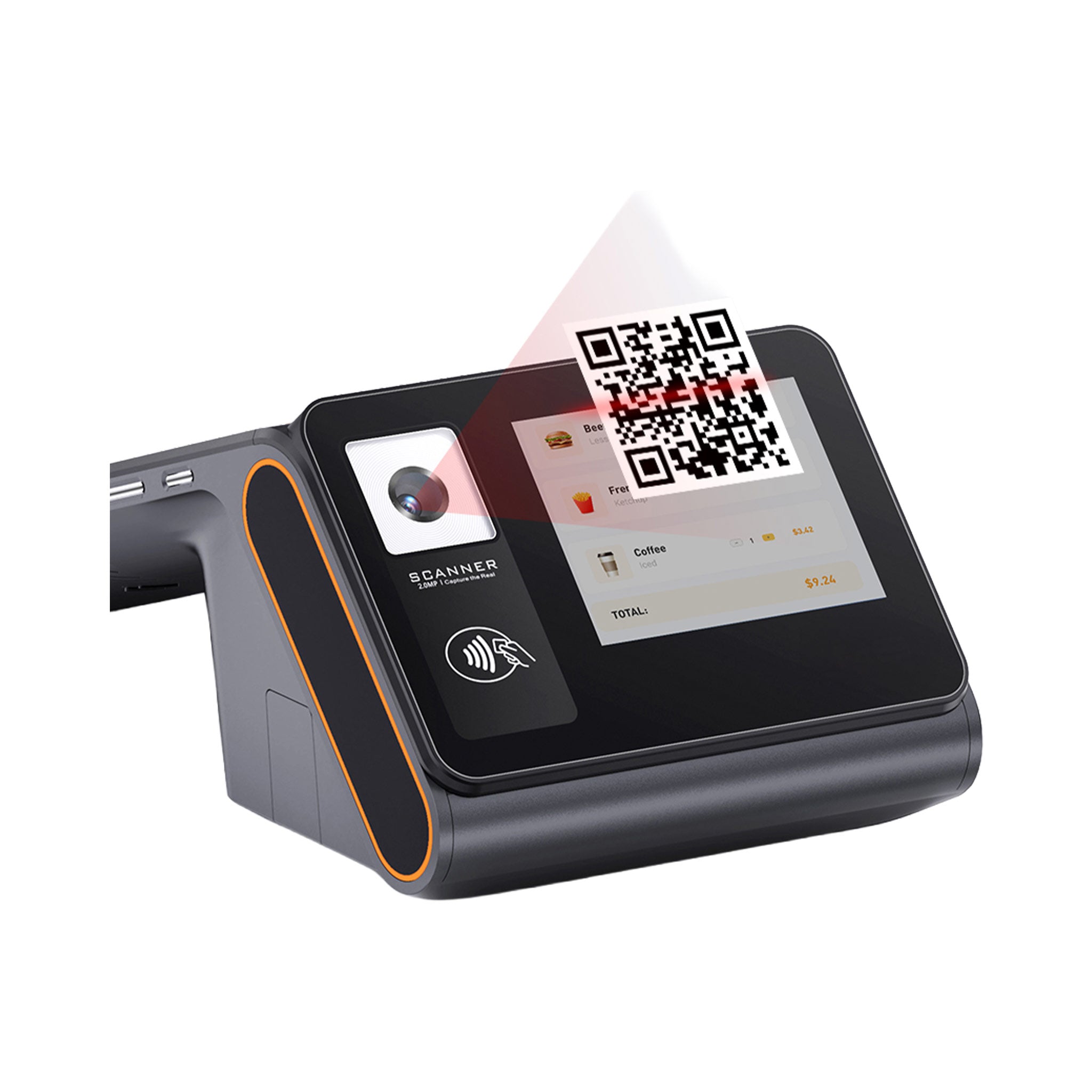 MiniPOS108 POS-Terminal mit Display, Tastenfeld und Druckereinheit