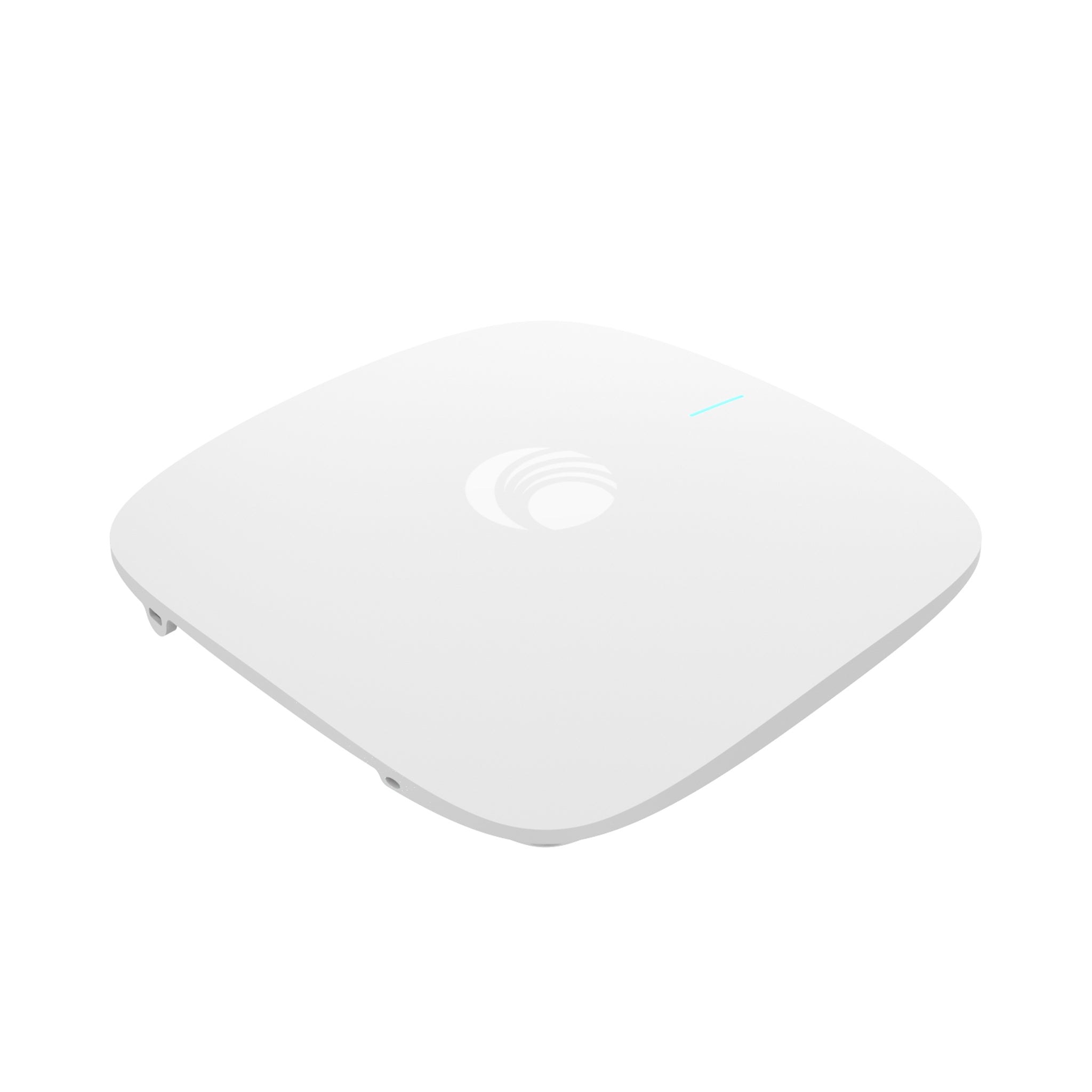 Cambium Networks XV2-2 indoor WiFi 6 dual-band 2x2 access point in white with minimalist design and logo on top