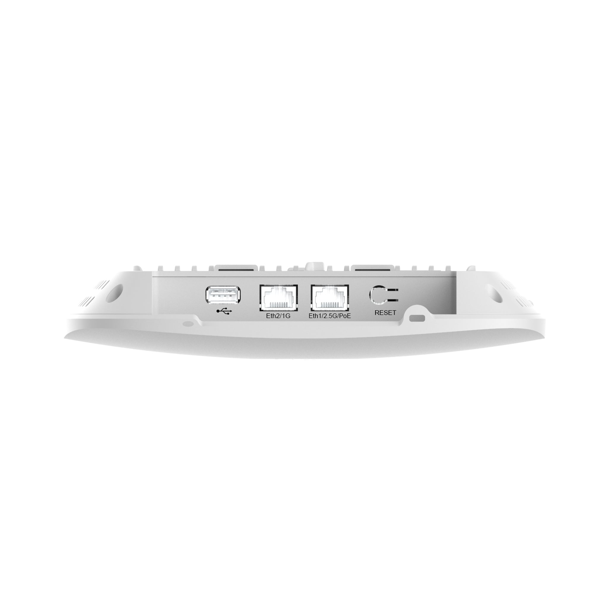 Cambium Networks XV2-2 Indoor WiFi 6 Access Point showing Ethernet ports and USB interface on the back panel