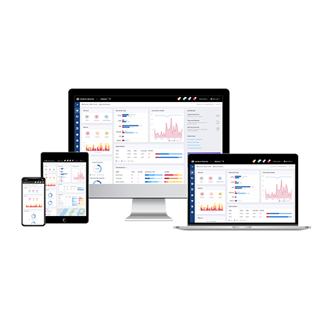 Ansicht der Kontrollansicht mit verschiedenen Grafiken auf verschiedenen Geräten