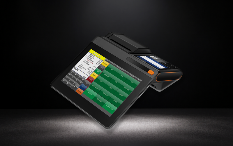 zentralgelegene MINI POS 115 mit schwarz weißem Hintergrund