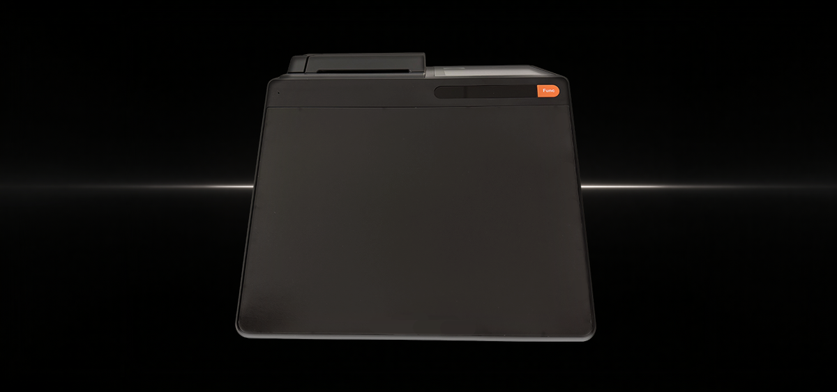 FEC MINI POS 115 Main Display mit schwarz weißen Hintergrund