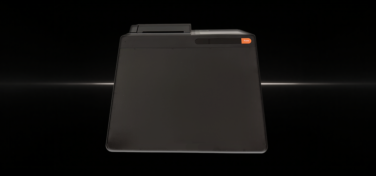 FEC MINI POS 115 Main Display mit schwarz weißen Hintergrund