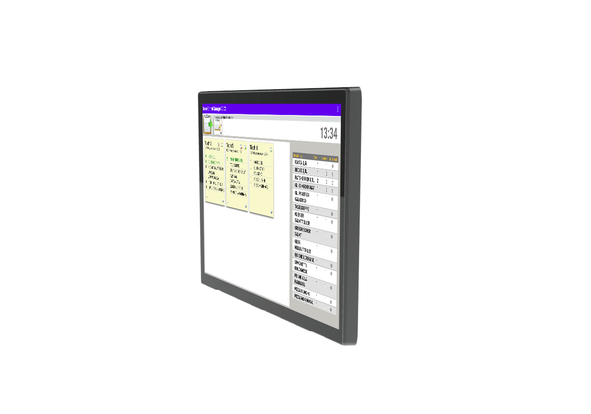FEC KP-9152W 21,5" wasserresistenter Küchenmonitor, Android 14, MediaTek Genio 700, 8GB RAM / 64GB ROM inkl.