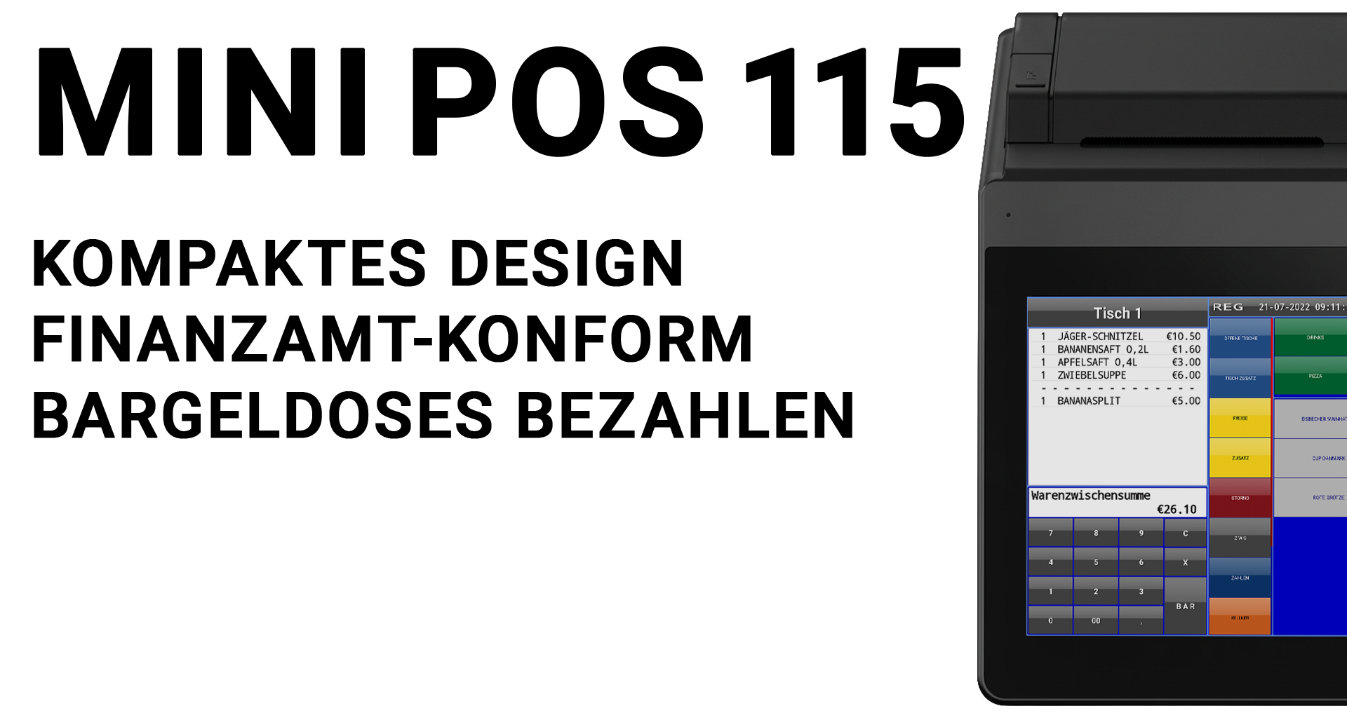 MINI POS 115 mit Text