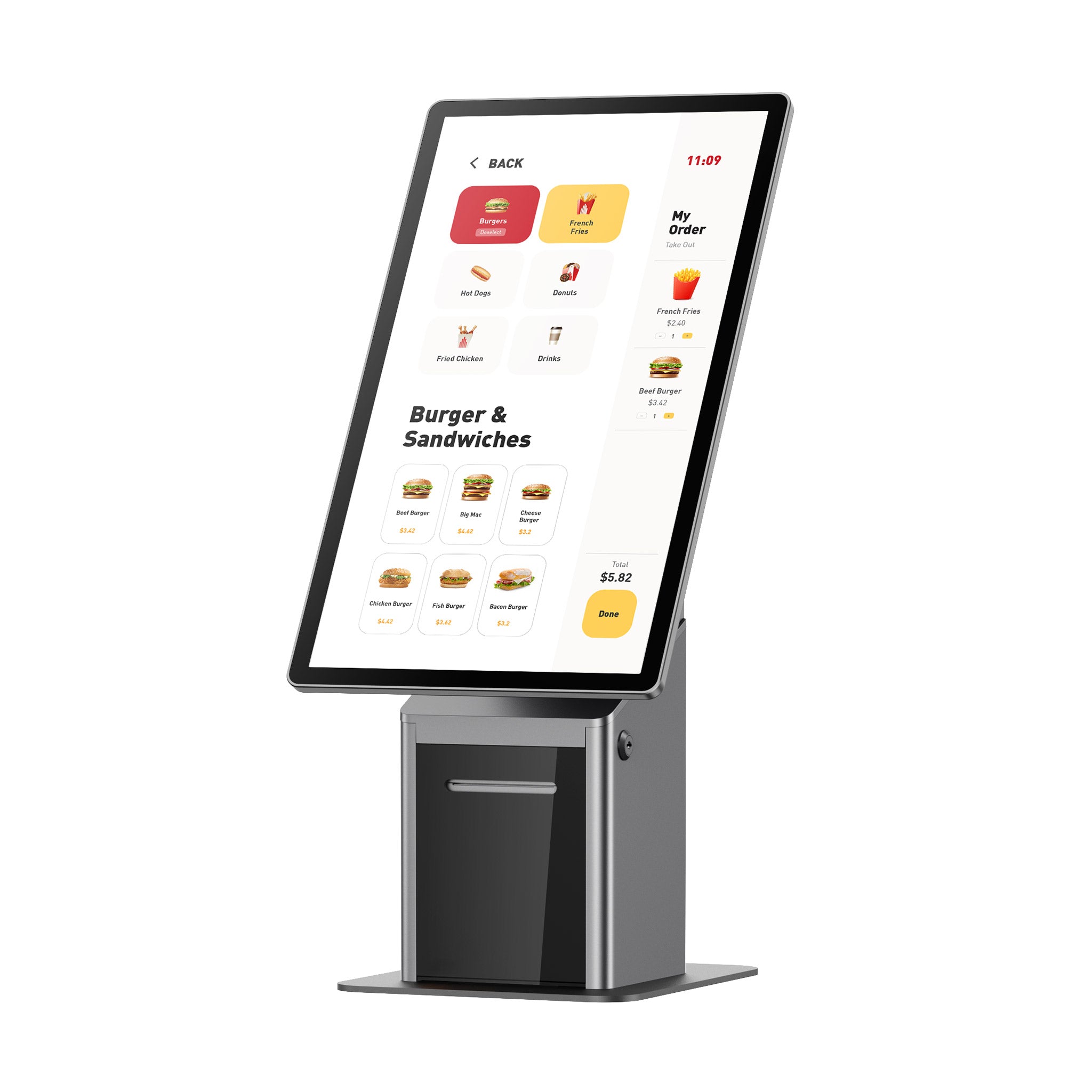 bizTECH PaySelf Ansicht diagonal links mit Software