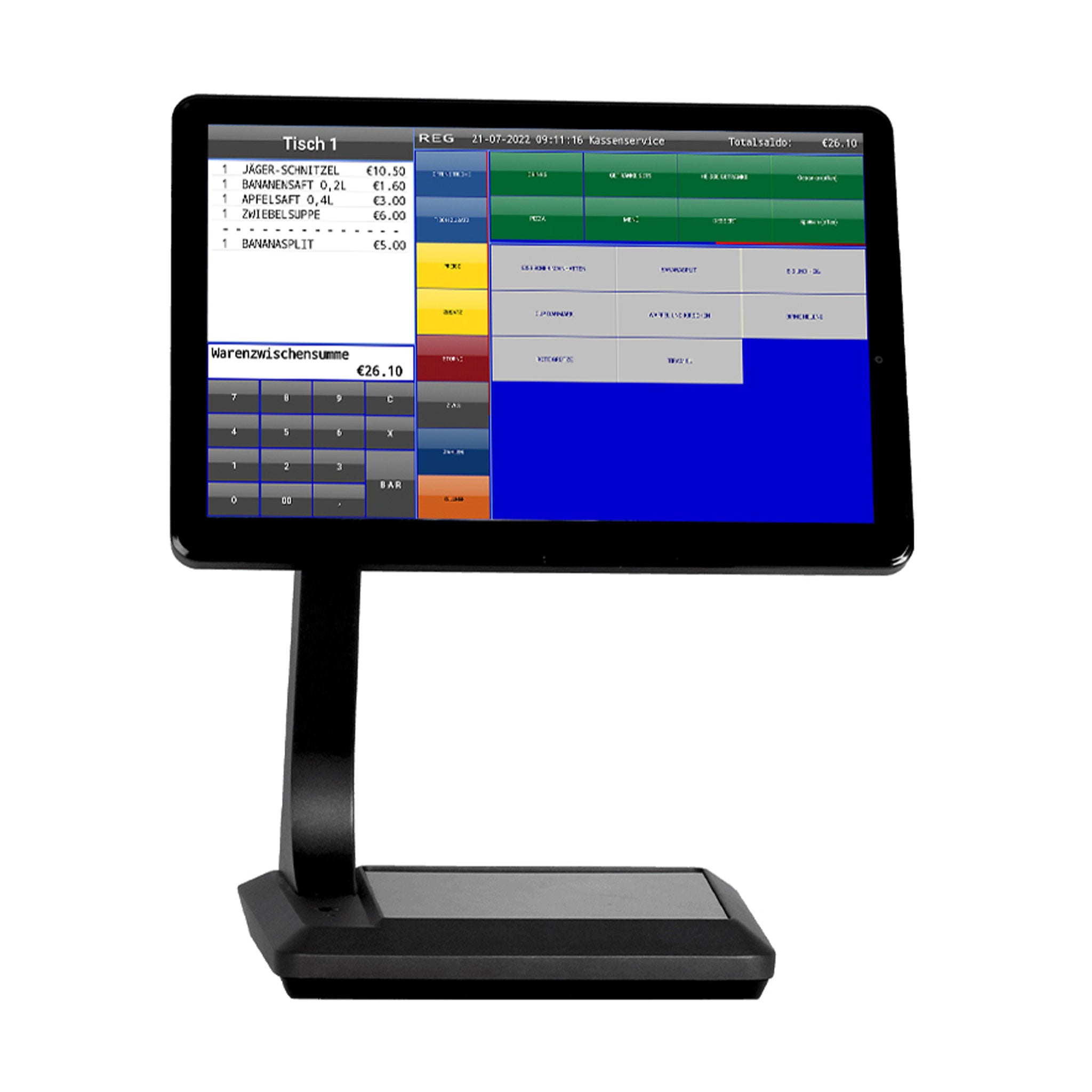 ST1120W Frontansicht mit Software