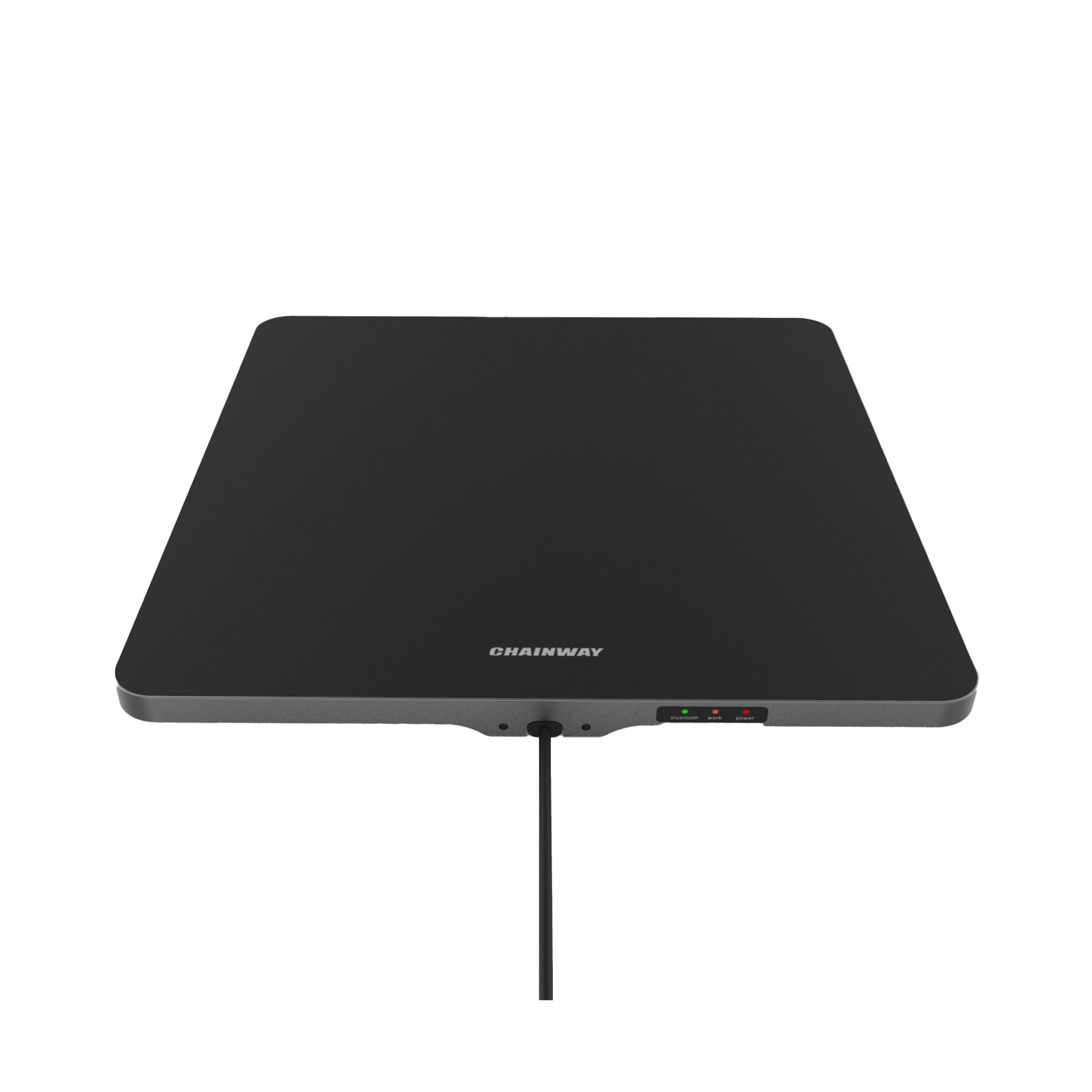 Chainway R3 RFID Leser Flachantenne, schwarz, rechteckig, mit Kabel und Status-LEDs